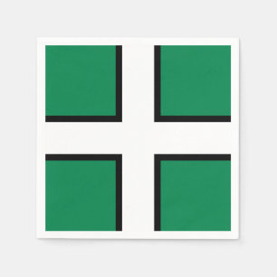 Serviette En Papier Drapeau de St Petroc / Drapeau de Devon Napkins