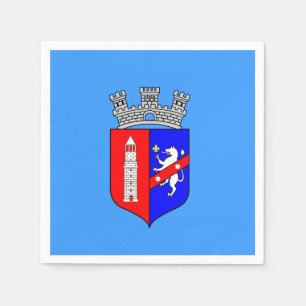 Serviette En Papier Drapeau de Tirana, Albanie Papier serviettes
