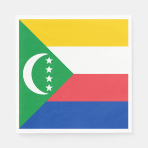 Serviette En Papier Drapeau des Comores
