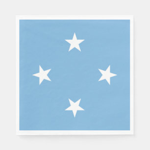 Serviette En Papier Drapeau des États fédérés de Micronésie