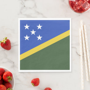 Serviette En Papier Drapeau des Îles Salomon