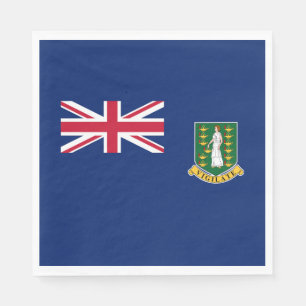 Serviette En Papier Drapeau des îles Vierges britanniques