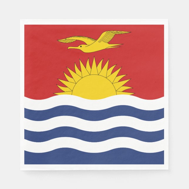 Serviette En Papier Drapeau des Kiribati (Devant)