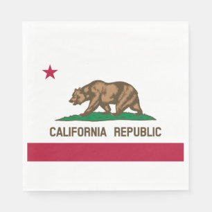 Serviette En Papier Drapeau d'État de Californie