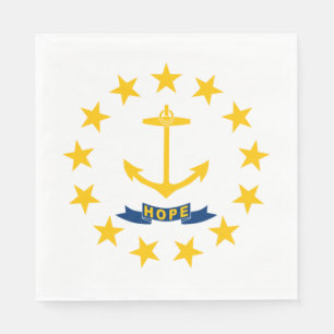 Serviette En Papier Drapeau d'État de Rhode Island