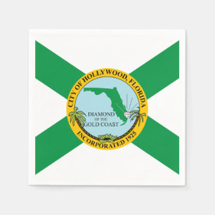 Serviette En Papier Drapeau d'Hollywood, Floride
