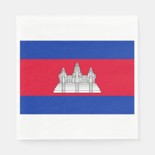 Serviette En Papier Drapeau du Cambodge