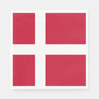 Serviette En Papier Drapeau du Danemark
