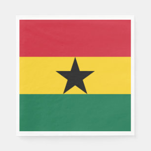 Serviette En Papier Drapeau du Ghana
