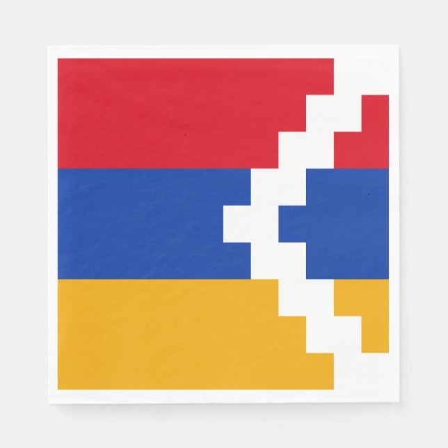 Serviette En Papier Drapeau du Haut-Karabagh (Devant)