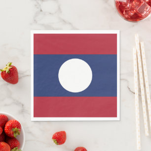 Serviette En Papier Drapeau du Laos