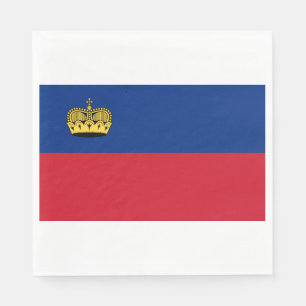 Serviette En Papier Drapeau du Liechtenstein
