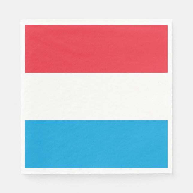 Serviette En Papier Drapeau du Luxembourg (Devant)
