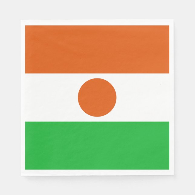 Serviette En Papier Drapeau du Niger (Devant)