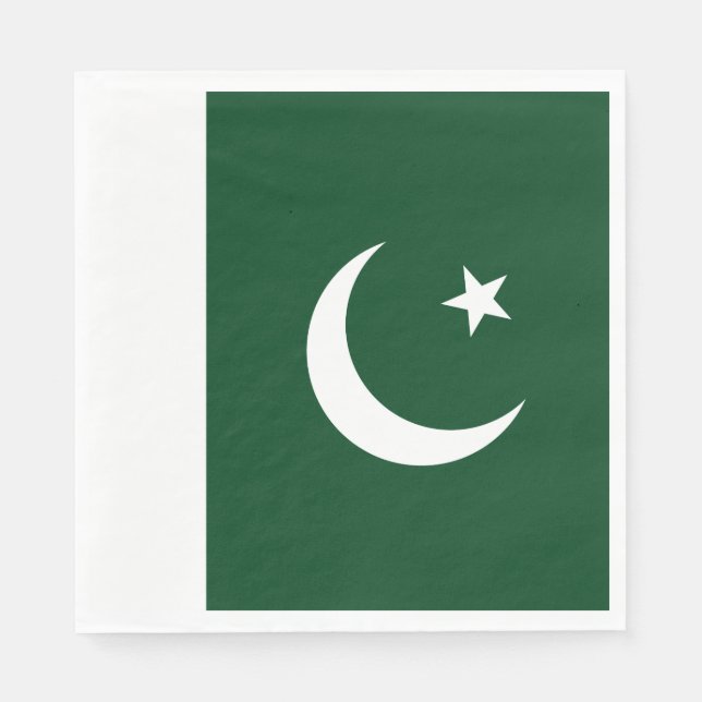 Serviette En Papier Drapeau du Pakistan (Devant)