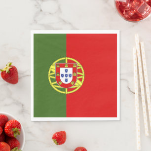 Serviette En Papier Drapeau du Portugal