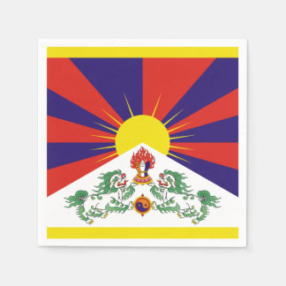 Serviette En Papier Drapeau du Tibet libre