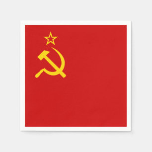 Serviette En Papier Drapeau d'Union Soviétique
