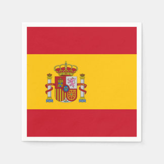 Serviette En Papier Drapeau Espagne