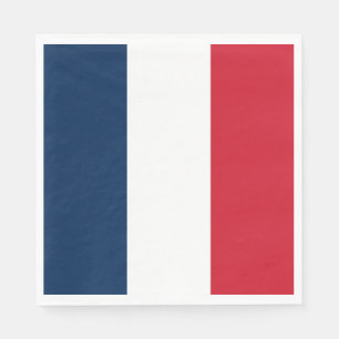 Serviette En Papier Drapeau français