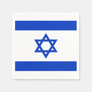 Serviette En Papier Drapeau Israël