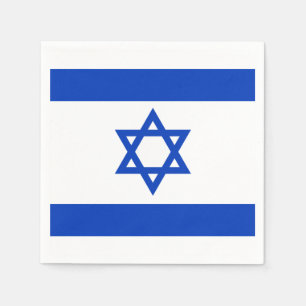 Serviette En Papier Drapeau Israël