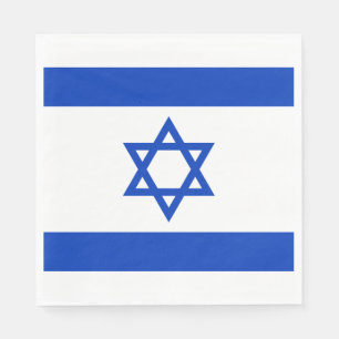 Serviette En Papier Drapeau Israël