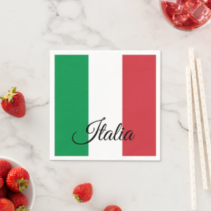 Serviette En Papier Drapeau italien & Italie - Voyage, mode/sports