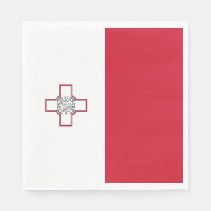 Serviette En Papier Drapeau Malte