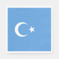 Drapeau ouïghour du Turkestan oriental (Uyghurista