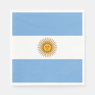 Serviette En Papier Drapeau patriotique argentin