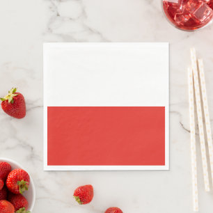 Serviette En Papier Drapeau polonais
