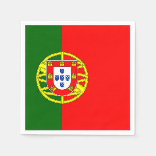 Serviette En Papier Drapeau Portugal