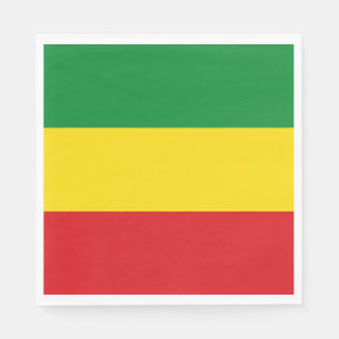 Serviette En Papier Drapeau rastafarien Rasta Ethiopie