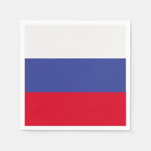 Serviette En Papier Drapeau russe