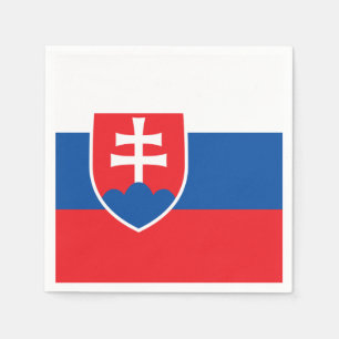Serviette En Papier Drapeau Slovaquie