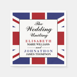 Serviette En Papier Drapeau Union Jack Mariage britannique