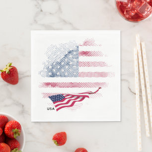 Serviette En Papier Drapeau USA