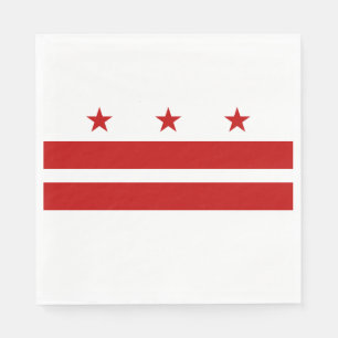 Serviette En Papier Drapeau Washington DC