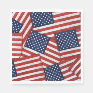 Serviette En Papier Drapeaux américains 4 juillet