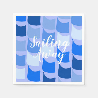 Serviette En Papier Drapeaux bleus