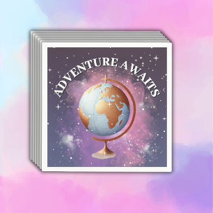 Serviette En Papier Dreamy Watercolor Adventure Attend le Baby shower