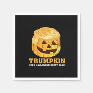 Serviette En Papier Drôle Citrouille Trumpkin Halloween