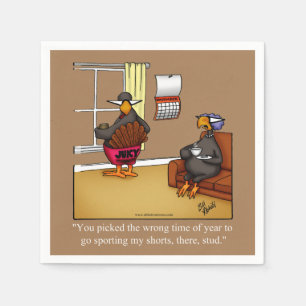 Serviette En Papier Drôle de Thanksgiving Humour Party Napkins