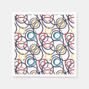 Serviette En Papier Drôle Doodles Scribblés