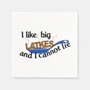 Serviette En Papier Drôle juif Latke Hanoukka serviettes