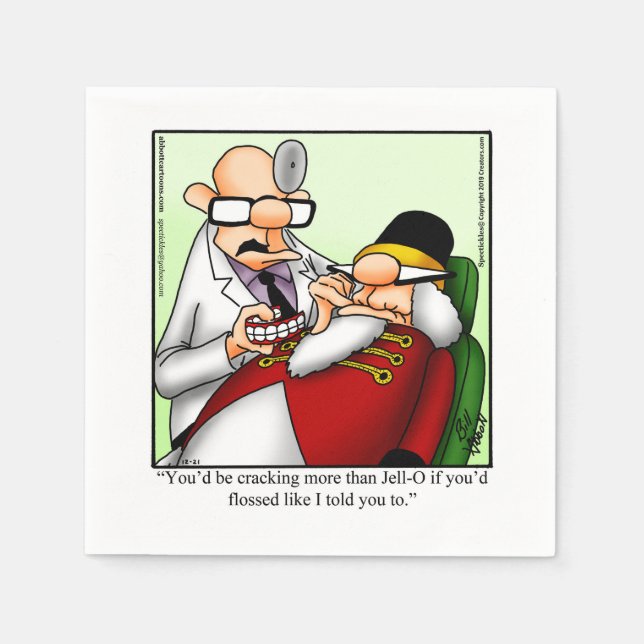 Serviette En Papier Drôle Nutcracker Humour Party Napkins (Devant)