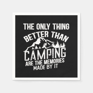 Serviette En Papier Drôle slogan de camping été citations