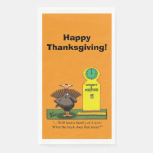 Serviette En Papier Drôle Thanksgiving Humour serviettes de toilette