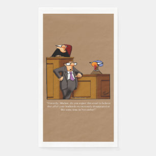 Serviette En Papier Drôle Thanksgiving Humour serviettes de toilette